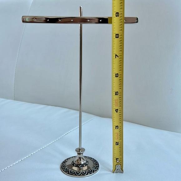 Silver T-Shape Stand Showcase Earrings Display Jewelry Organizer Holder - Picture 4 of 6